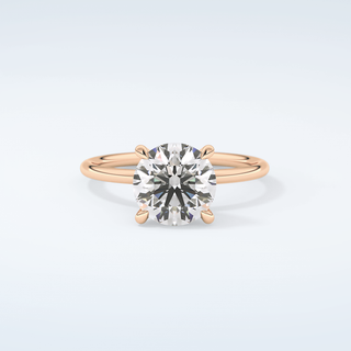 2.0 CT Round Cut Solitaire Moissanite Engagement Ring 7