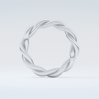 Twisted Rope Shank Wedding Band 14