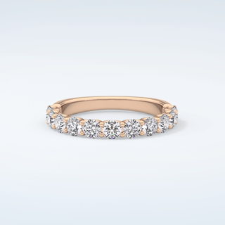 1.1 TCW Round Shaped Moissanite Wedding Band 7