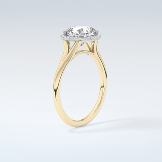 2.0 CT Cushion Cut Halo Split Shank Moissanite Engagement Ring 6