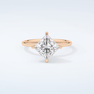 2.0 CT Princess Cut Solitaire Moissanite Engagement Ring 7