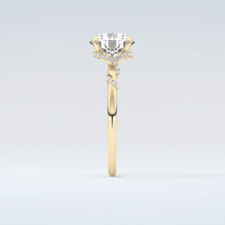 2.0 CT  Round Cut Hidden Multiple Stone Moissanite Engagement Ring 5