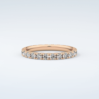 0.84 TCW Round Shaped Moissanite Wedding Band 9