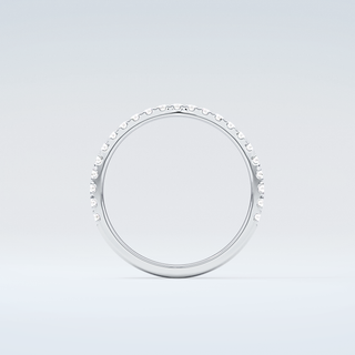 0.18 TCW Round Shaped Moissanite Wedding Band 14