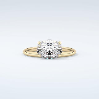 1.5 CT Oval  Cut Solitaire Moissanite Engagement Ring 1
