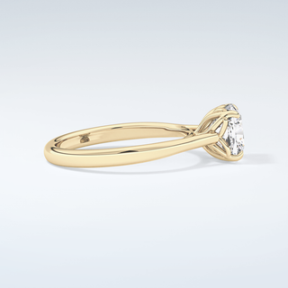 2.0 CT Cushion Cut Solitaire Style Moissanite Engagement Ring 4