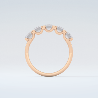 2.5 TCW Emerald Shaped Moissanite Wedding Band 8