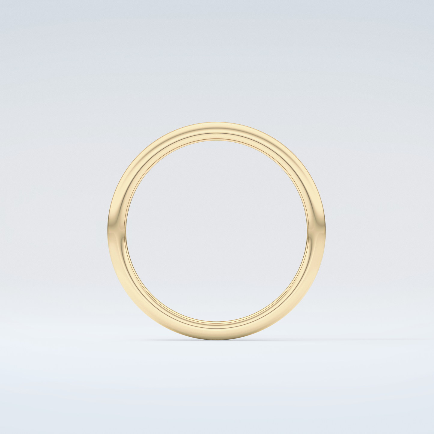 Yellow Gold Polished Classic Shank Wedding Band