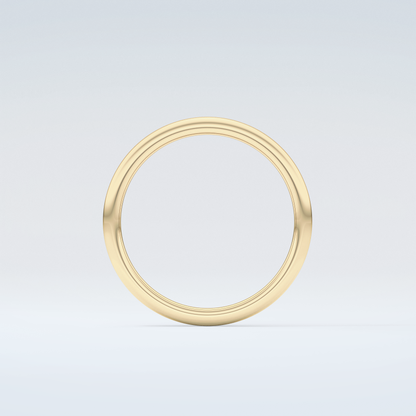 Yellow Gold Polished Classic Shank Wedding Band