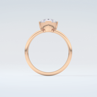 2.0 CT Pear Cut Solitaire Style Moissanite Engagement Ring 8