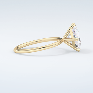 2.0 CT Princess Cut Solitaire Moissanite Engagement Ring 4