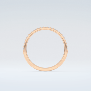 0.18 TCW Round Shaped Moissanite Wedding Band 8