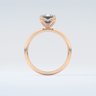 1.75 CT Emerald Cut Solitaire Moissanite Engagement Ring 8