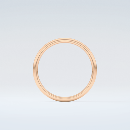 Sleek Simplicity Classic Shank Wedding Band