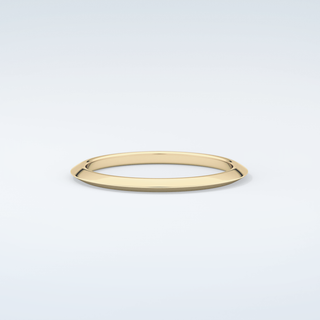 Knife Edge Shank Wedding Band 4