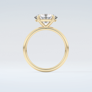 2.0 CT Oval Cut Solitaire Moissanite Engagement Ring 2