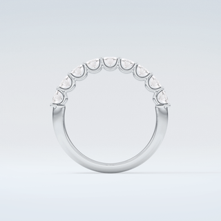 1.35 TCW Oval Shaped Moissanite Wedding Band 14