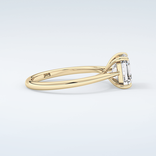 2.0 CT Asscher Cut Solitaire Moissanite Engagement Ring 4