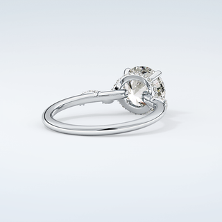 2.0 CT  Round Cut Hidden Multiple Stone Moissanite Engagement Ring 15