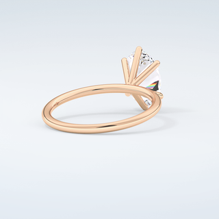 2.0 CT Oval Cut Solitaire Moissanite Engagement Ring 9