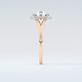 2.0 CT Round Cut Halo Split Shank Moissanite Engagement Ring 11