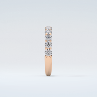 1.1 TCW Round Shaped Moissanite Wedding Band 11