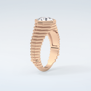 1.5 CT Asscher Cut Solitaire Bezel Moissanite Engagement Ring 12