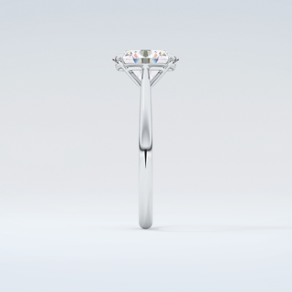 2.0 CT Oval Cut Solitaire Moissanite Engagement Ring 17