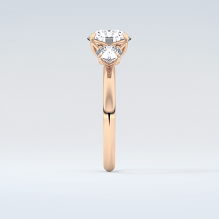 1.5 CT Round Cut Three Stone Moissanite Engagement Ring 11