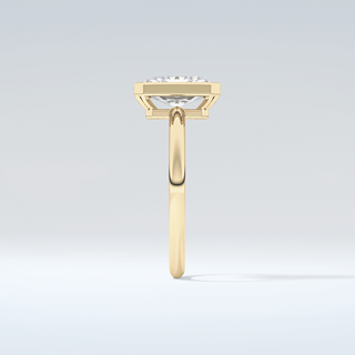 2.0 CT Radiant Cut Bezel Solitaire Moissanite Engagement Ring 5