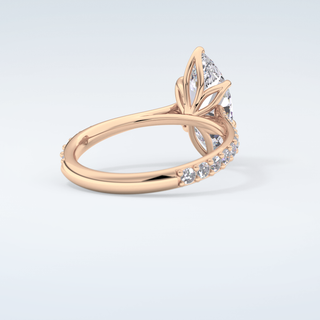 1.5 CT Marquise Cut Pave Style Moissanite Engagement Ring 9