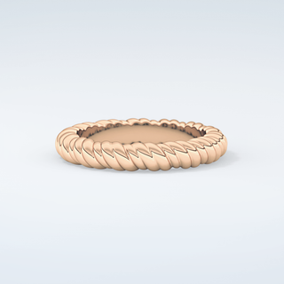 Gold Rope - Twisted Shank Wedding Band 10