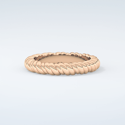 Gold Rope - Twisted Shank Wedding Band