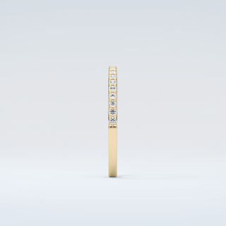 0.18 TCW Round Shaped Moissanite Wedding Band 5