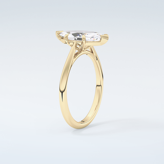 2.0 CT Marquise Cut Solitaire Moissanite Engagement Ring 6