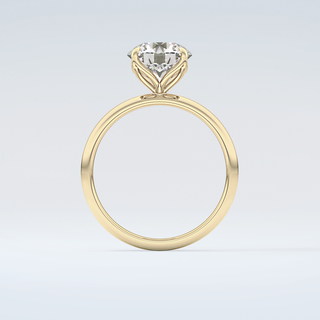 1.5 CT Round Cut Solitaire Moissanite Engagement Ring 2