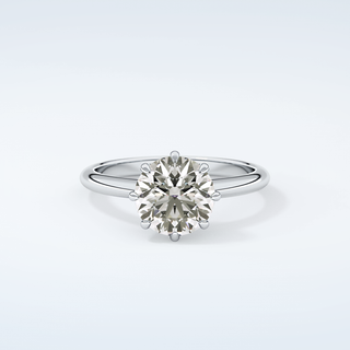 2.0 CT Round Cut Solitaire Moissanite Engagement Ring 13