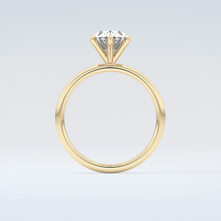 2.0 CT Oval Cut Solitaire Moissanite Engagement Ring 2