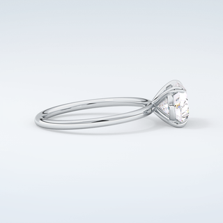 2.0 CT Oval Cut Solitaire Moissanite Engagement Ring 16