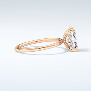 2.0 CT Radiant Cut Hidden Halo Moissanite Engagement Ring 10