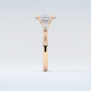 2.0 CT Oval Cut Cluster Style Moissanite Engagement Ring 11