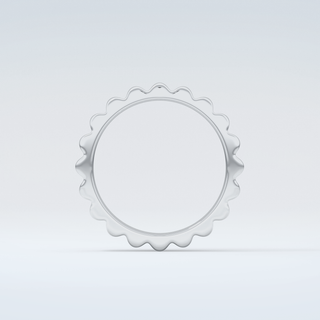 Textured Shank Wedding Band 14