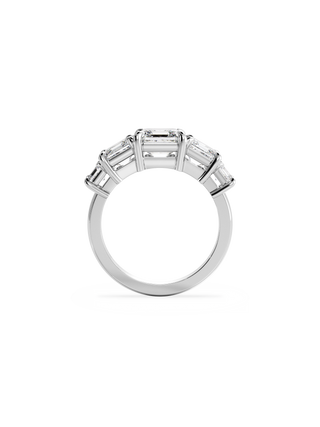 2 CT Round Three Stones Lab Grown Diamond Engagement Ring