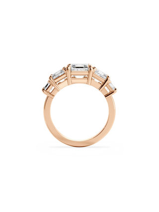 2 CT Round Three Stones Lab Grown Diamond Engagement Ring