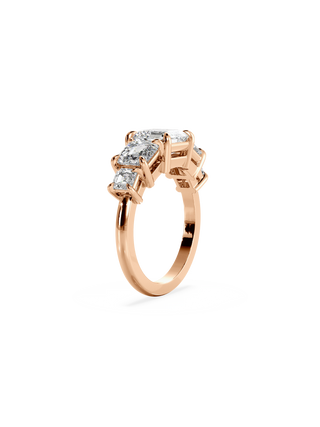 2 CT Round Three Stones Lab Grown Diamond Engagement Ring
