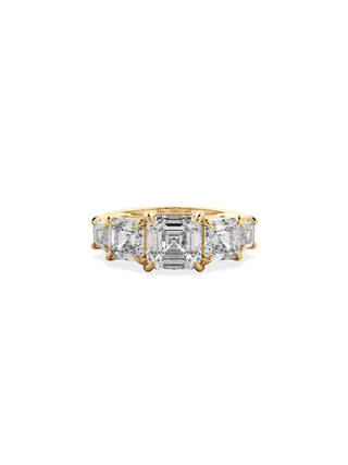 2 CT Round Three Stones Lab Grown Diamond Engagement Ring