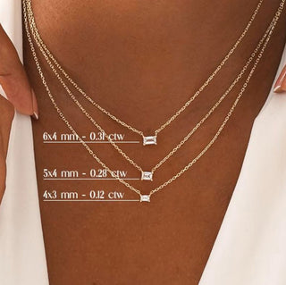 1.0 CT Round Bezel Solitaire Lab Grown Diamond Necklace
