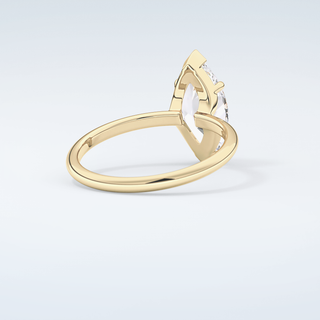 2.0 CT Marquise Cut Solitaire Moissanite Engagement Ring 3
