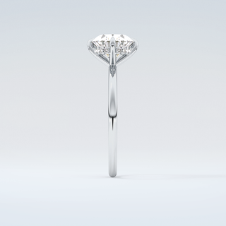 2.0 CT East West Oval Cut Hidden Halo Moissanite Engagement Ring 17