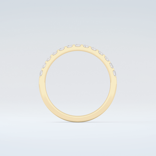 0.54 TCW Princess Shaped Moissanite Wedding Band 2